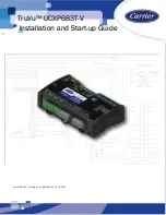 Preview for 1 page of Carrier TruVu UCXP683T-V Installation And Startup Manual