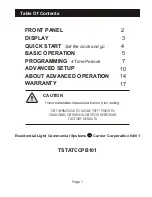 Preview for 2 page of Carrier TSTATCCPB101 User Manual