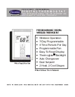 Carrier TSTATCCPRF01 User'S Information Manual preview