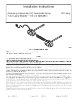 Carrier UVLCC1LP Installation Instructions Manual preview