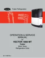 Carrier VECTOR 1800 MT Operation & Service Manual предпросмотр