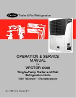 Preview for 1 page of Carrier VECTOR 6500 Operation & Service Manual