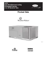 Предварительный просмотр 1 страницы Carrier WeatherMaker 48TC**04 Product Data