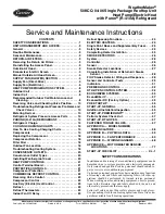 Preview for 1 page of Carrier WeatherMaker 50KCQ A04 Series Service And Maintenance Instructions