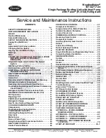 Carrier WeatherMaker 50TCQ 17-24 Series Service And Maintenance Instructions preview