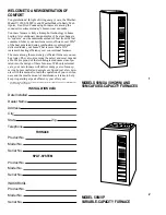 Предварительный просмотр 2 страницы Carrier Weathermaker 9200 User Manual