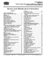 Carrier WeatherMaster 48HC04 Series Service And Maintenance Instructions preview