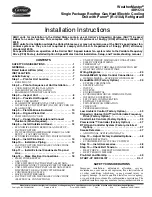 Preview for 1 page of Carrier WeatherMaster 48HC14 Installation Instructions Manual