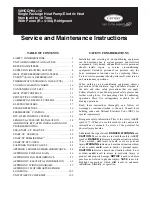 Carrier WeatherMaster 50HCQA04 Service And Maintenance Instructions preview