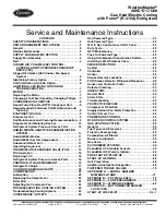 Предварительный просмотр 1 страницы Carrier WeatherMaster Puron 48HC D17 Service And Maintenance Instructions