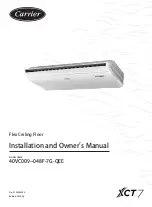 Carrier XCT 7 40VC009-048F-7G-QEE Installation And Owner'S Manual preview