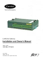 Carrier XCT 7 40VCBL17FQEE Installation And Owner'S Manual preview