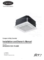 Carrier XCT 7 40VU005~018C-7S-QEE Installation And Owner'S Manual preview