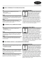 Preview for 2 page of Carrier XCT7 40VCW1 Installation And Owner'S Manual