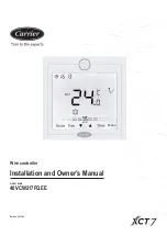 Carrier XCT7 40VCW217FQEE Installation And Owner'S Manual preview