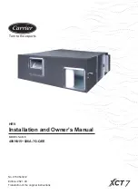 Preview for 1 page of Carrier XCT7 40VH A-7G Series Installation And Owner'S Manual