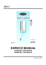 Preview for 1 page of Carrier XPOWER 38VYX025-R Service Manual