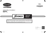 Предварительный просмотр 1 страницы Carrier XPower 42TGV CP Series Owner'S Manual