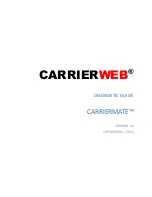 Предварительный просмотр 1 страницы carrierweb CARRIERMATE Diagnostics Manual