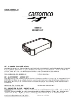 Carromco SPEEDY-XT 04005D Quick Start Manual preview