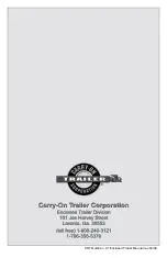 Preview for 44 page of Carry-On Trailer Corporation 4x6CG User'S Manual - Safety Manual