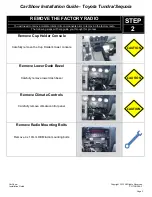 Preview for 3 page of CarShow CS-TUND09 Toyota Sequoia Installation Manual