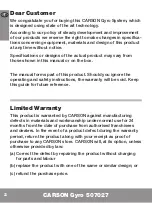 Preview for 2 page of Carson 507027 Instruction Manual