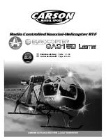 Предварительный просмотр 1 страницы Carson Air Zermatt SA 315B Lama Instruction Manual