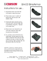 Preview for 1 page of Carson BA-03 BinoArmor Instructions For Use