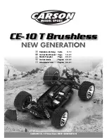 Carson CE-10T Brushless NEW GENERATION Owner'S Manual preview