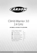 Carson Climb Warrior 3.0 Instruction Manual предпросмотр