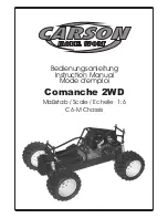 Предварительный просмотр 1 страницы Carson Comanche 2WD Instruction Manual