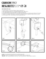 Предварительный просмотр 1 страницы Carson DeskBrite Plus CP-70 Instructions For Use