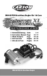 Preview for 1 page of Carson DRAGSTER XL Instruction Manual