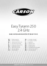 Предварительный просмотр 1 страницы Carson Easy Tyrann 250 Instruction Manual