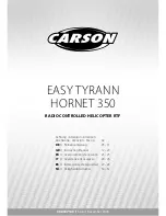 Предварительный просмотр 1 страницы Carson EASY TYRANN HORNET 350 Instruction Manual