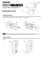 Carson Hobby Magnifier Instructions For Use preview