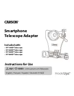 Carson HookUpz Smartphone Telescope Adapter Instructions For Use Manual preview
