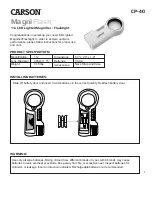 Carson MagniFlach CP-40 Quick Start Manual preview