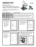 Preview for 1 page of Carson MagniFlexPro CP-90 Quick Start Manual