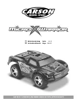 Предварительный просмотр 1 страницы Carson Micro X-Warrior Instruction Manual