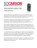 Carson MM-200 MicroMax LED Instructions preview