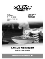 Предварительный просмотр 32 страницы Carson Rapscallion brushless Instruction Manual