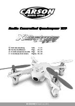 Carson X4 Quadrocopter Micro FPV Instruction Manual preview