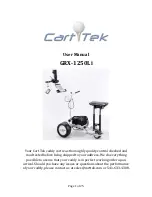 Cart-Tek GRX-1250Li User Manual preview