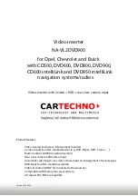 Cartechno NA-VL2DVD900 Installation Instructions Manual preview