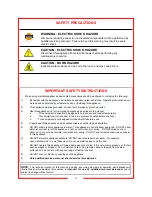 Preview for 2 page of CARTER-HOFFMANN EVOL208 Owner'S And Operator'S Manual