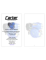 Carter CBM 6.5 H.P. Owner'S/Operator'S Manual preview