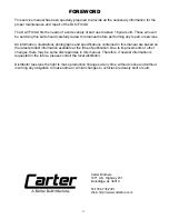 Preview for 2 page of Carter Talon 150 DLX Series Service Manual