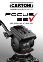 Cartoni FOCUS 22 User Manual/Maintenance preview